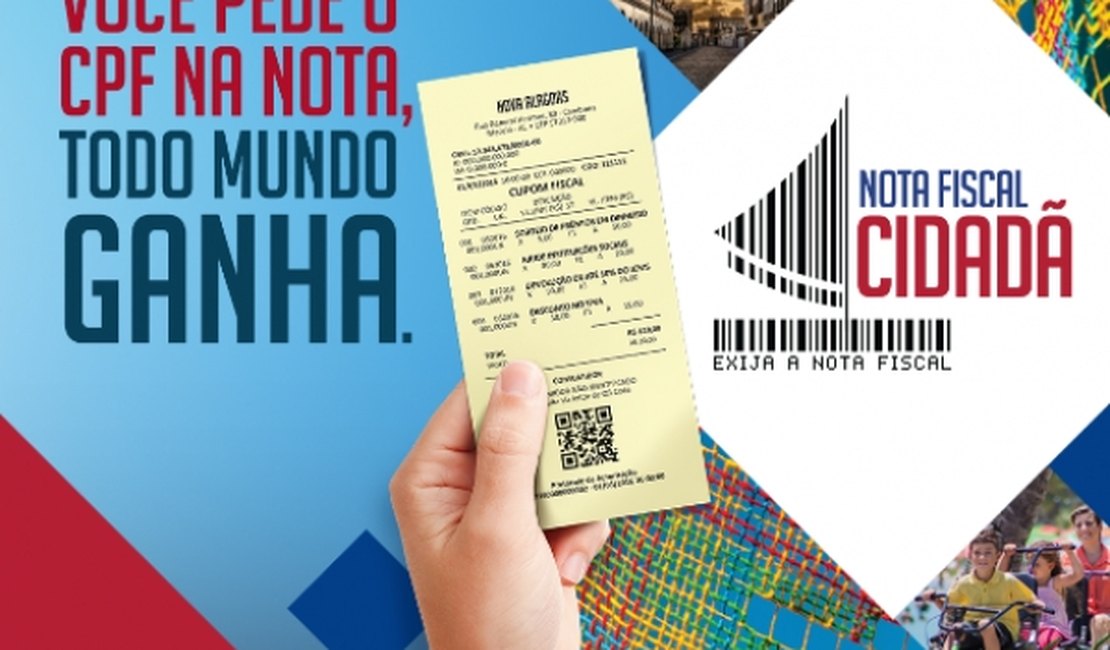 Nota Fiscal Cidadã sorteia R$ 600 mil nesta sexta-feira (12)