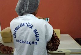 Vigilância Sanitária apreende 120kg de alimentos em pizzarias de Maceió
