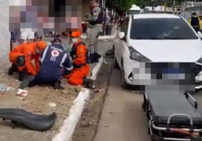Colisão entre carro e motocicleta deixa feridos na Av. Pedro Leão, em Arapiraca