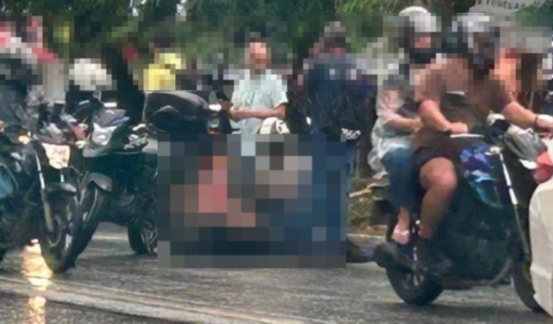 Condutor cai de motocicleta e fica com fratura exposta em Maceió