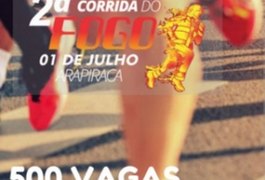 Estão abertas as inscrições para a II Corrida do Fogo de Arapiraca