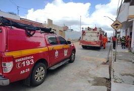 Princípio de incêndio é registrado em estabelecimento comercial de Girau do Ponciano