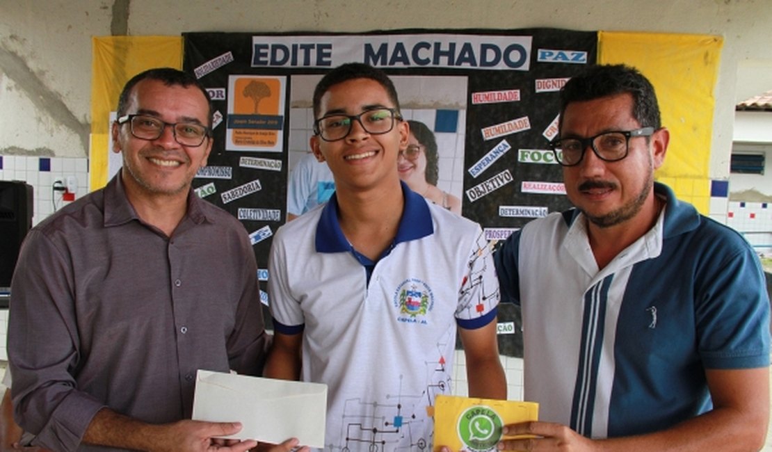 Estudante da rede estadual irá representar Alagoas, nesta semana, como Jovem Senador