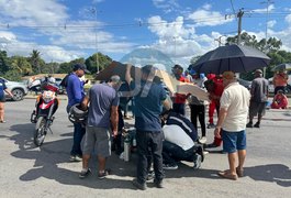 Vídeo. Idoso fica gravemente ferido após atropelamento na AL-220, em Arapiraca