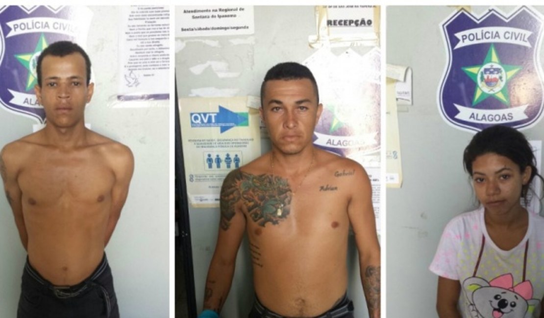 Suspeitos de tráfico e homicídio são detidos em São José da Tapera