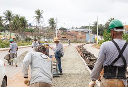 Ampliação da Marginal do Piauí começa a receber calçada e ciclovia em Arapiraca