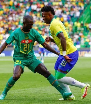Brasil perde amistoso para Senegal por 4 a 2 em partida disputada em Portugal