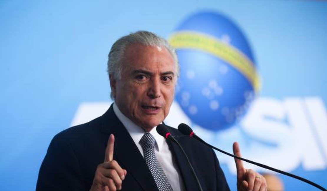 Presidente Michel Temer chega a Alagoas nesta terça (27)