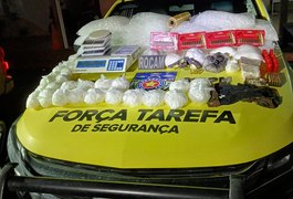 3° BPM encontra laboratório de drogas em chácara na zona rural de Arapiraca; cocaína apreendida é avaliada em R$ 300 mil