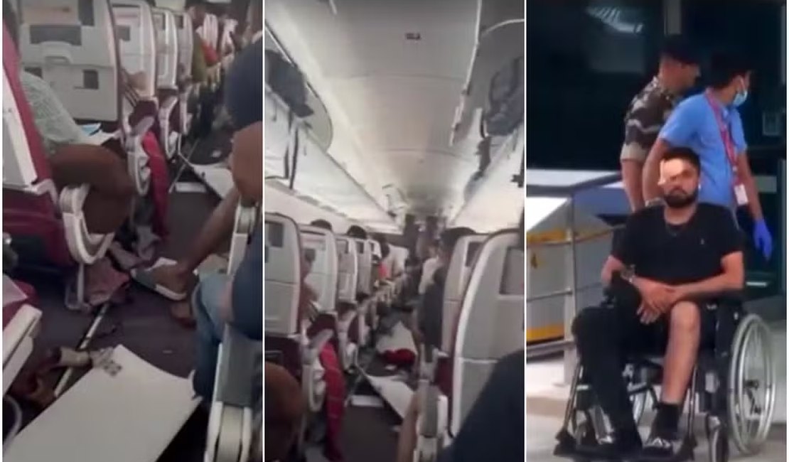 Avião cai 90 metros no ar durante turbulência na Ásia, e passageiros ficam feridos