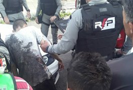 Homem é espancado pela população após tentativa de assalto no bairro São Luiz