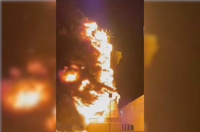 Vídeo: Estátua da Liberdade da Havan é incendiada em Petrolina