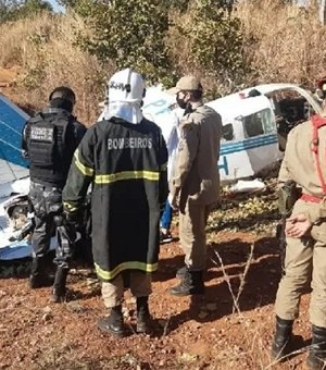 Avião cai por falta de combustível e deixa 4 feridos em MT