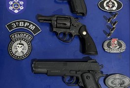 Homem é preso com arma após tentar fugir da polícia, em Arapiraca