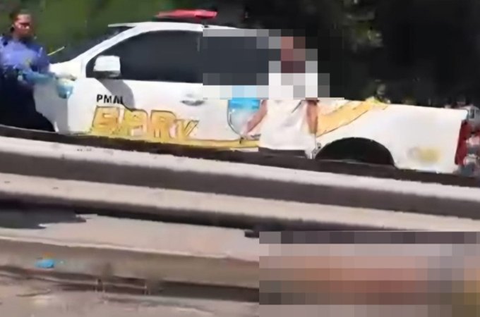 Moto colide contra mureta e passageira morre na AL-101 Sul; condutor ficou ferido