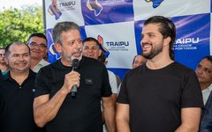 Deputado federal Arthur Lira e Lucas Santas, prefeito de Traipu