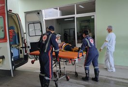 Casal fica ferido após cair de moto na AL-115, no Agreste alagoano