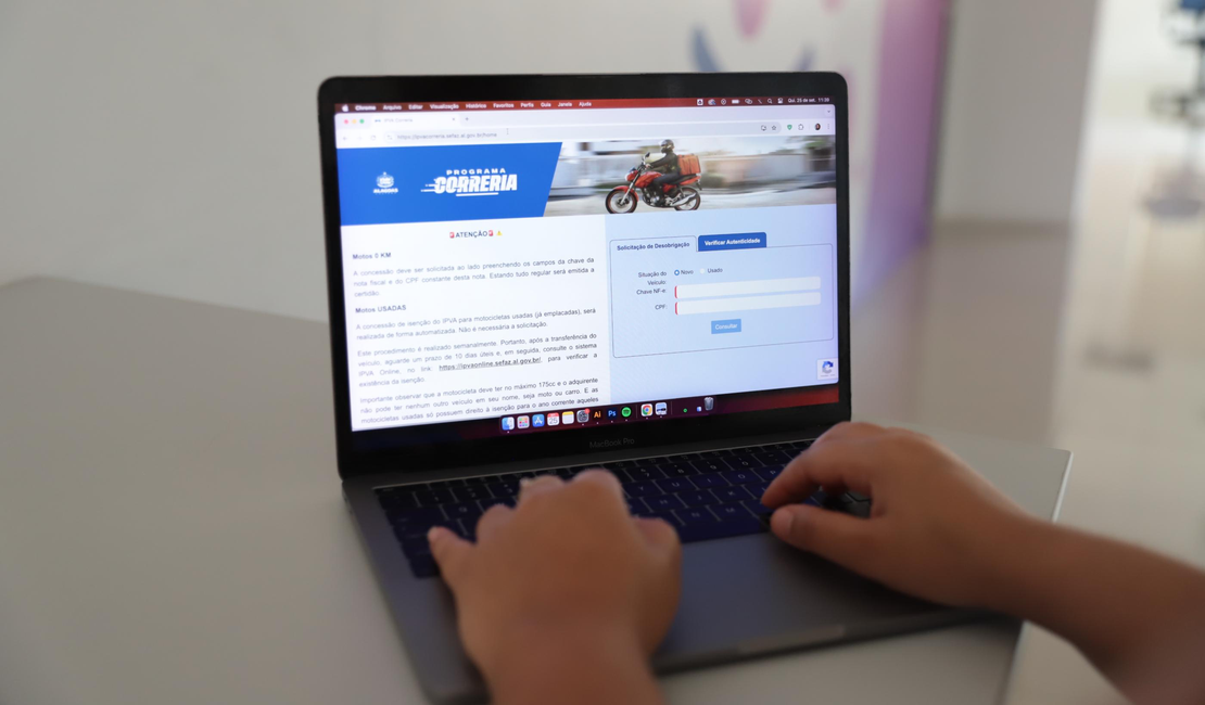 Isenção do IPVA para motos zero quilômetro agora está simplificada pelo Programa Correria