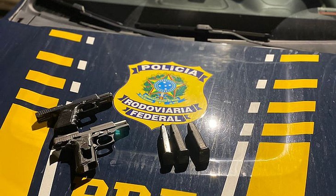 PRF apreende armas e prende homem por porte ilegal no Agreste alagoano