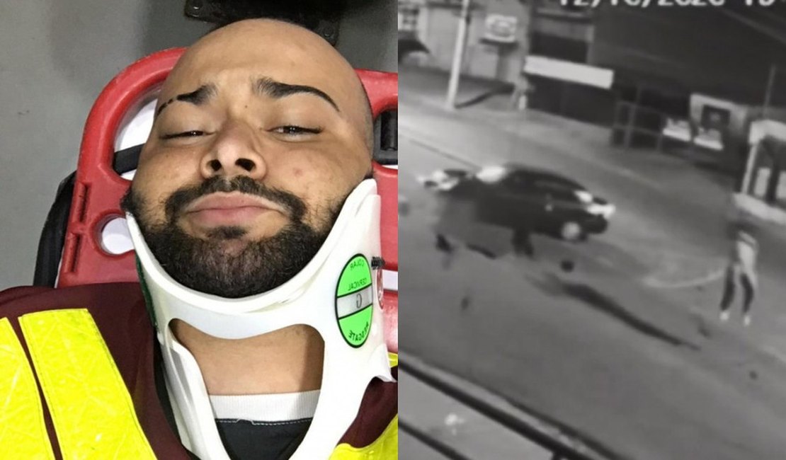VÍDEO. Motociclista voa em acidente e não sofre nenhuma fratura: ' Imagnei que eu já tinha morrido'