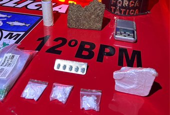 12º Batalhão prende homem por tráfico de drogas na Cidade Universitária, em Maceió