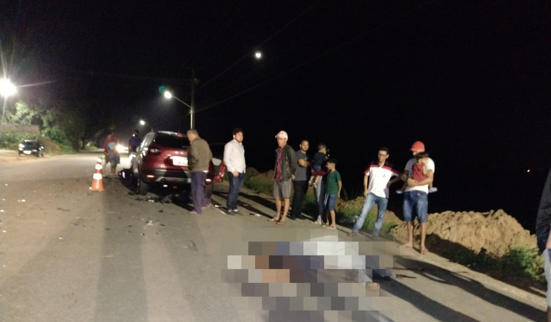 Colisão entre motos e carro deixa um morto em Arapiraca