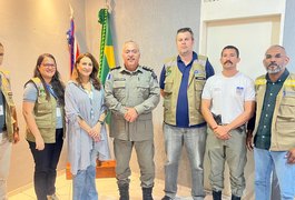 Equipe da Secretaria de Desenvolvimento Urbano e Meio Ambiente se reúne com o comando do 3ºBPM