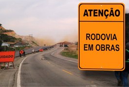 PRF interdita trecho da BR 101, em Flexeiras, para detonação de rochas, nesta quinta (19)