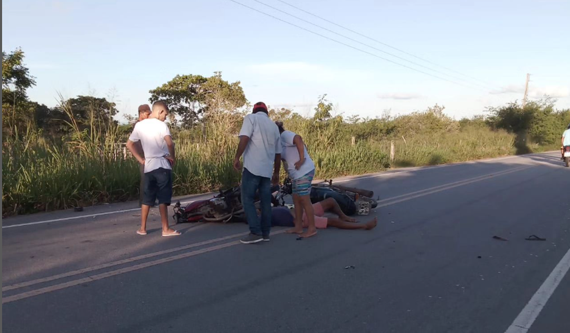 Acidente de moto deixa um morto e outro gravemente ferido, no Sertão Alagoano