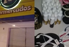 Polícia registra três roubos em estabelecimento e duas prisões em Arapiraca