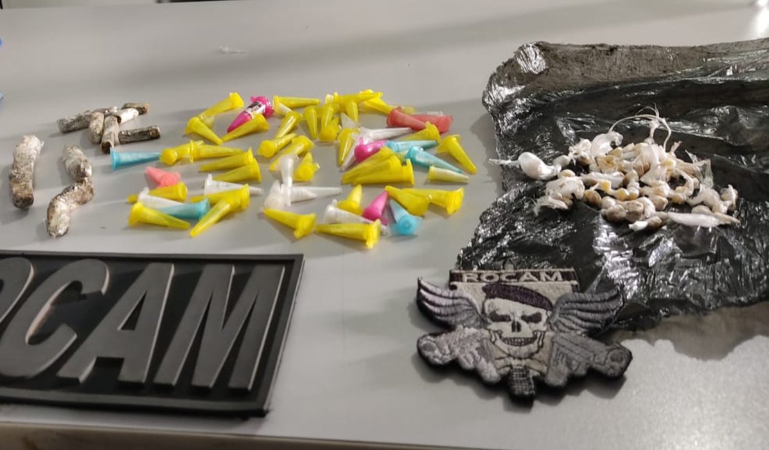 Jovem foi preso em flagrante por trafico de drogas em Arapiraca