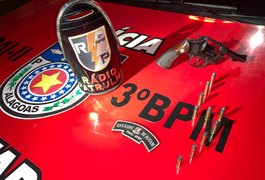 Durante abordagem, RP do 3º BPM prende homem e apreende arma de fogo, em Arapiraca