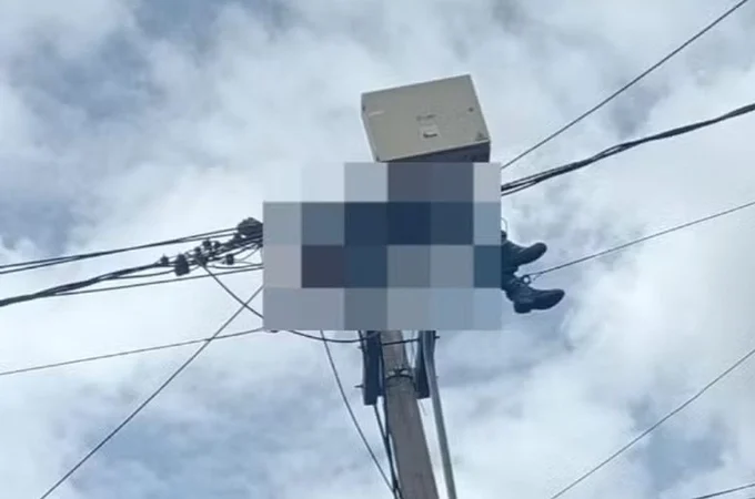 Homem morre eletrocutado ao tentar fazer ‘gato’ de luz em poste e deixa milhares de pessoas sem energia