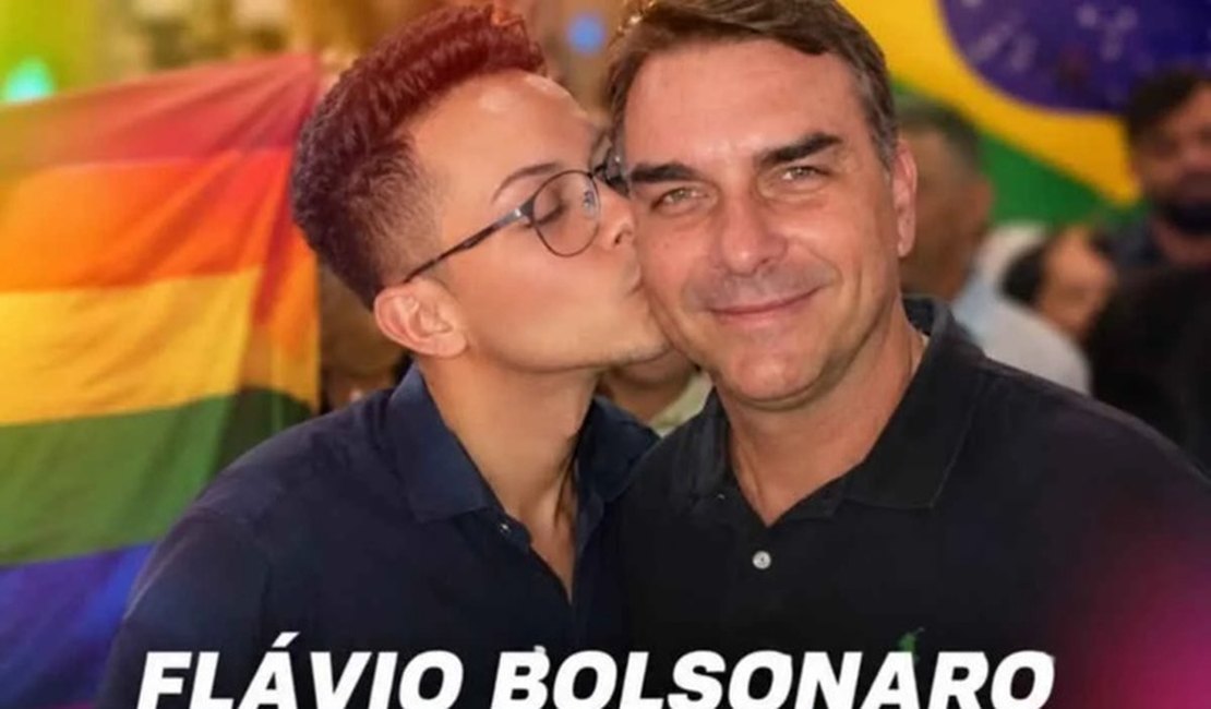 'Gay de Direita' diz que foi barrado em evento e Flávio Bolsonaro pede desculpas: 'Amor da minha vida'