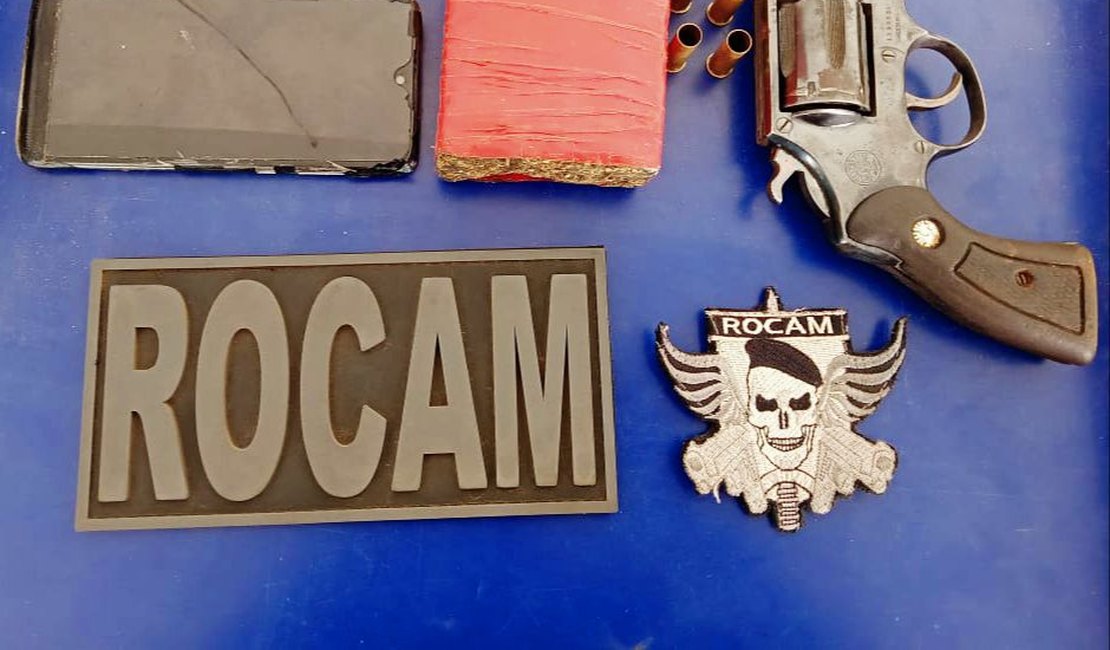 Suspeito de tráfico é preso após trocar tiros com a polícia, em Arapiraca