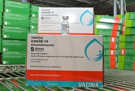 Alagoas recebe mais de 65 mil doses da Astrazeneca