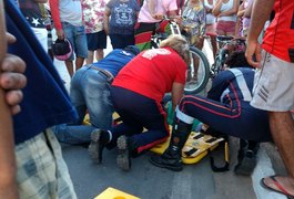 Acidente entre três motos deixa feridos na AL 220, em Arapiraca