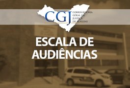 Publicada a escala das audiências de custódia da 1ª semana de fevereiro