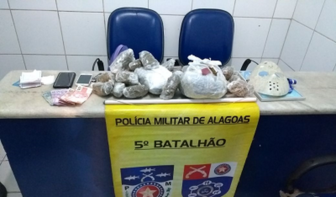 Polícia Militar prende homem com mais de mil quilos de drogas escondida em mala