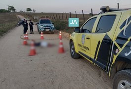 Motociclista morre após ser baleado em estrada vicinal no Agreste alagoano