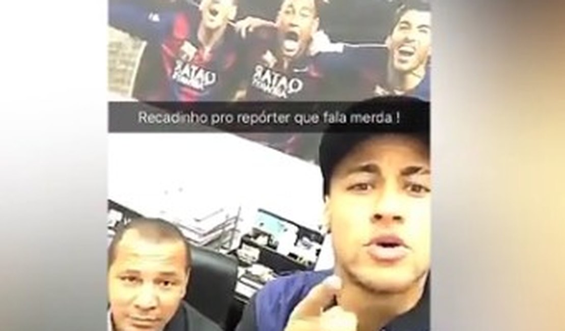 Neymar manda recado para jornalista: 'pare de mentir, seu bobão'