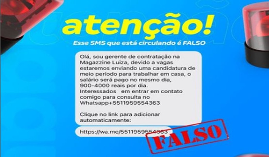 Criminosos usam nomes de grandes empresas para dar golpe de falso emprego