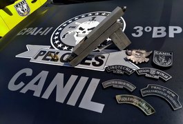 Canil do 3º BPM prende indivíduo com arma de fogo na zona rural de Arapiraca