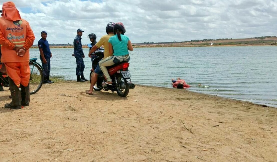 Populares encontram corpo de homem boiando às margens do Lago da Perucaba, em Arapiraca