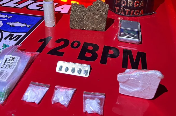 12º Batalhão prende homem por tráfico de drogas na Cidade Universitária, em Maceió