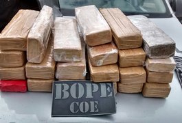 Operação apreende em Arapiraca 20 kg de maconha trazida de SP para AL