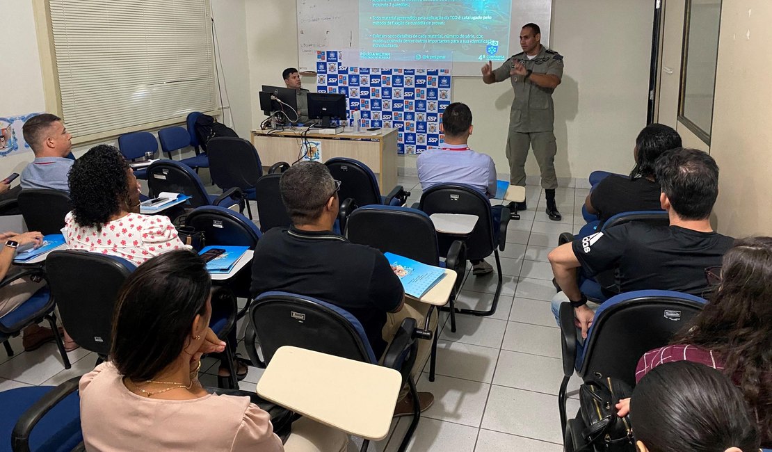 Policiais militares que atuam na SSP recebem instrução para confecção do TCO