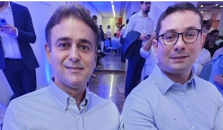 Presidente do MDB Arapiraca e Lucas Barbosa, lideranças na política jovem alagoana
