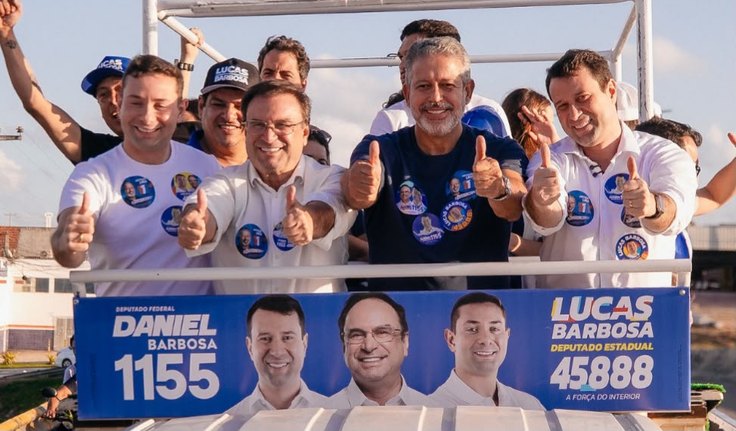 Campanha de Arthur Lira ganha força em Arapiraca com Daniel, Lucas e Luciano no palanque