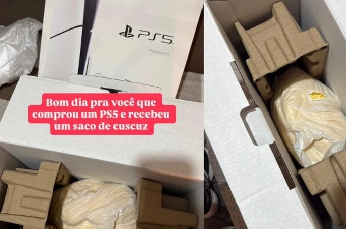 Jornalista alagoano denuncia golpe após comprar PlayStation 5 em promoção online e receber cuscuz